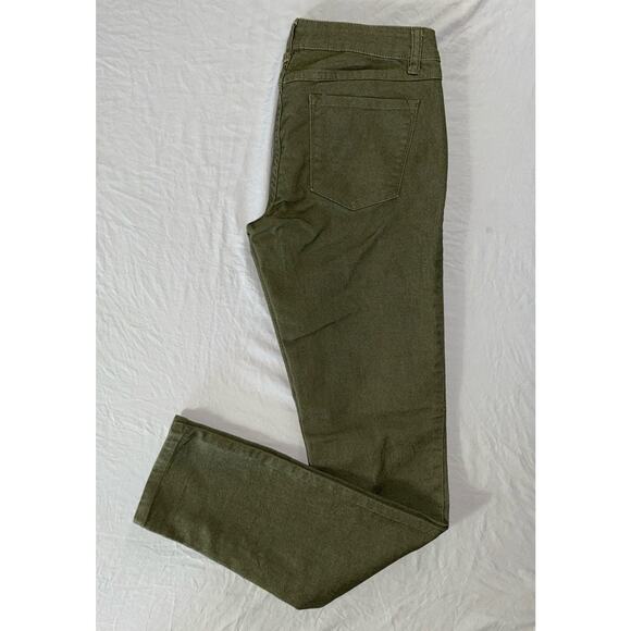 Prana Kara Lightweight 5-Pocket Stretch Organic Cotton Jeans. Olive, Women's 27. - Picture 3 of 9
